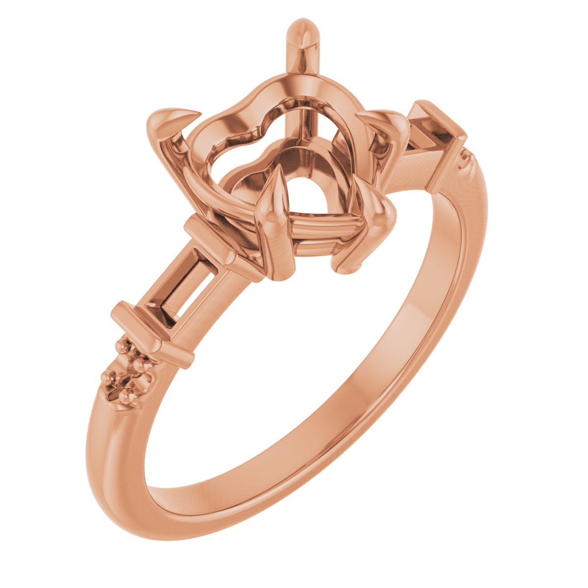 Accented Engagement Ring