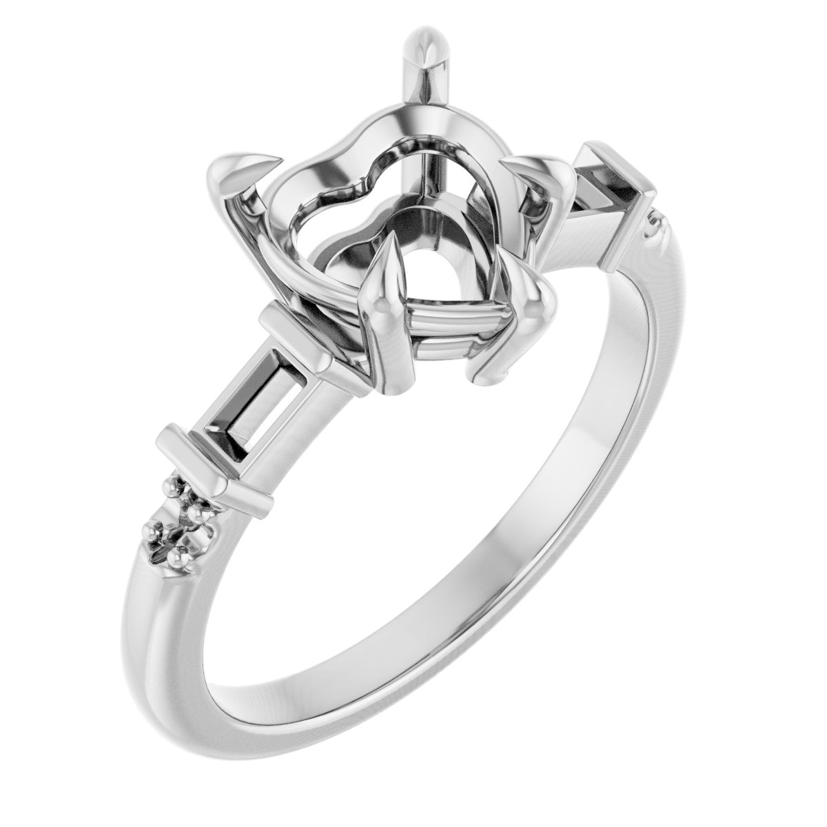 Accented Engagement Ring