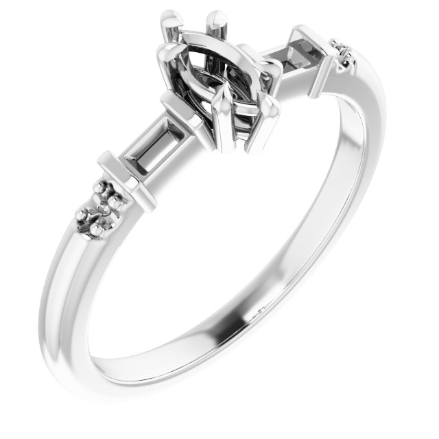 Accented Engagement Ring