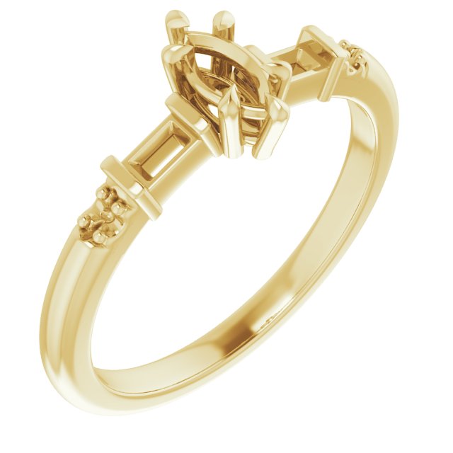Accented Engagement Ring