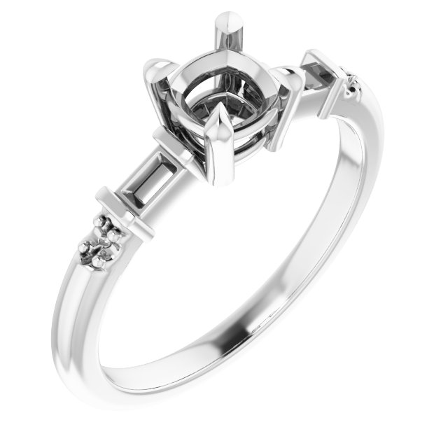 Accented Engagement Ring