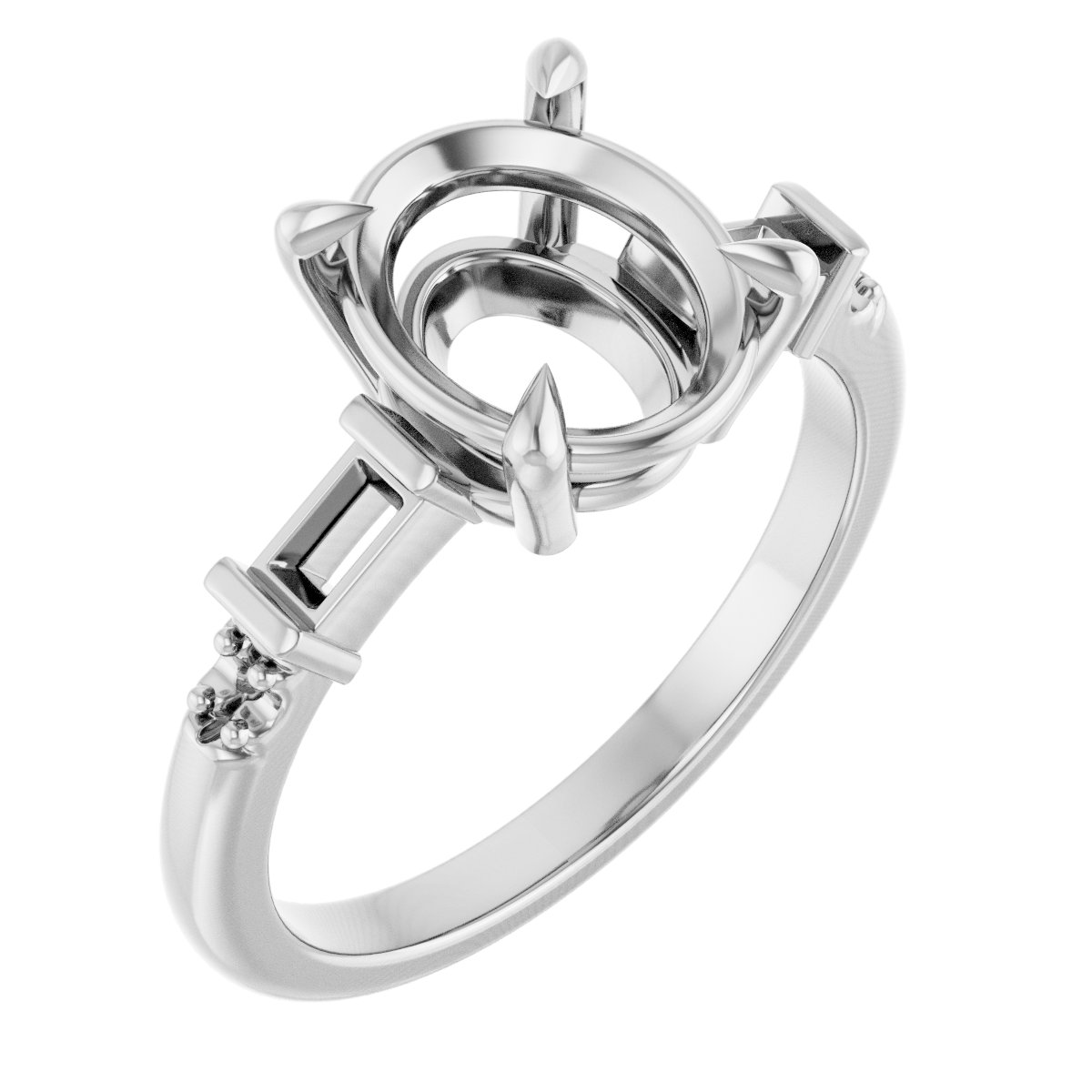 Accented Engagement Ring