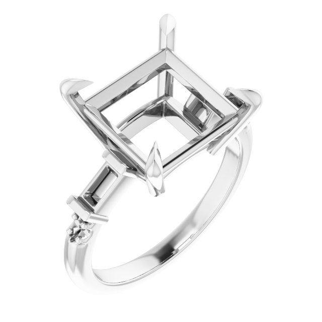 Accented Engagement Ring