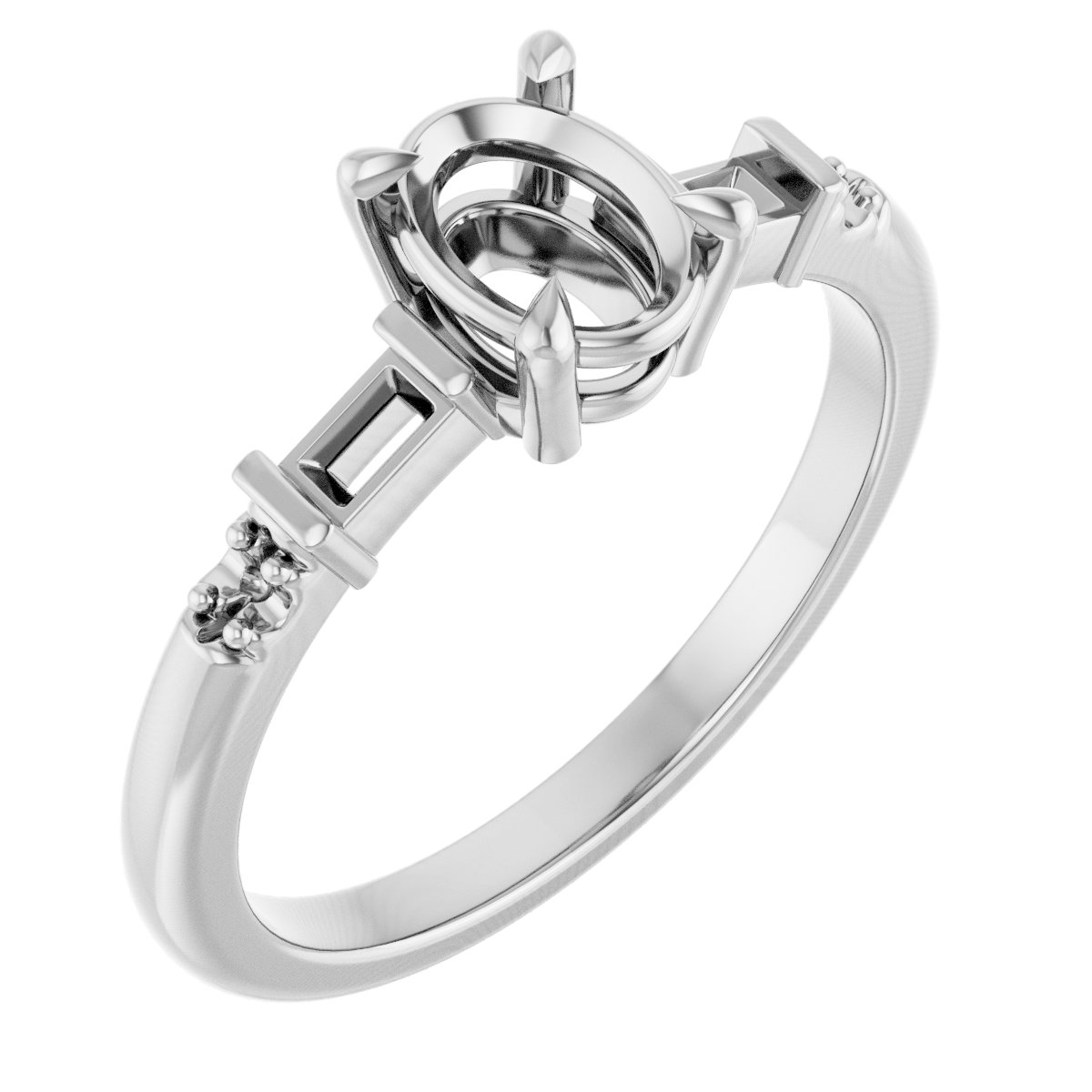 Accented Engagement Ring