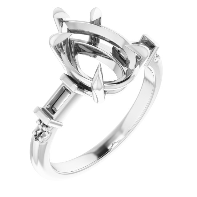 Accented Engagement Ring