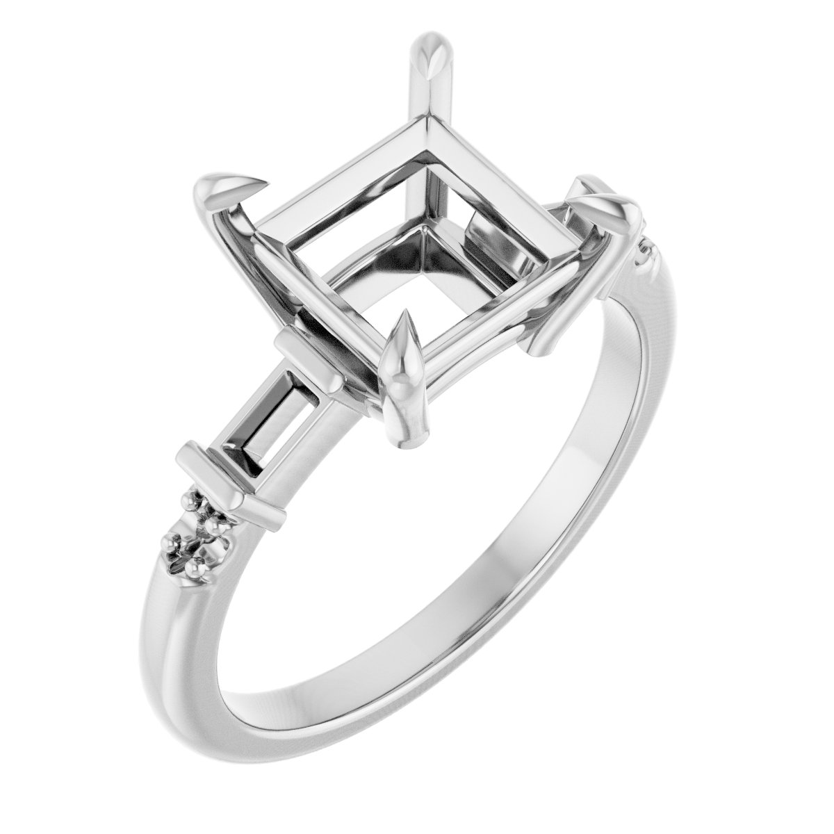 Accented Engagement Ring