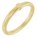 14K Yellow 1-Circle Engravable Family Ring