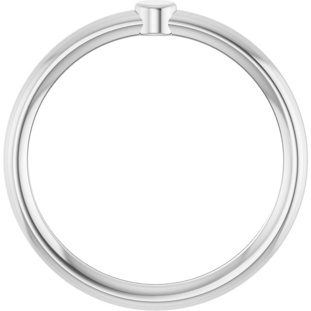 Sterling Silver 1-Circle Engravable Family Ring