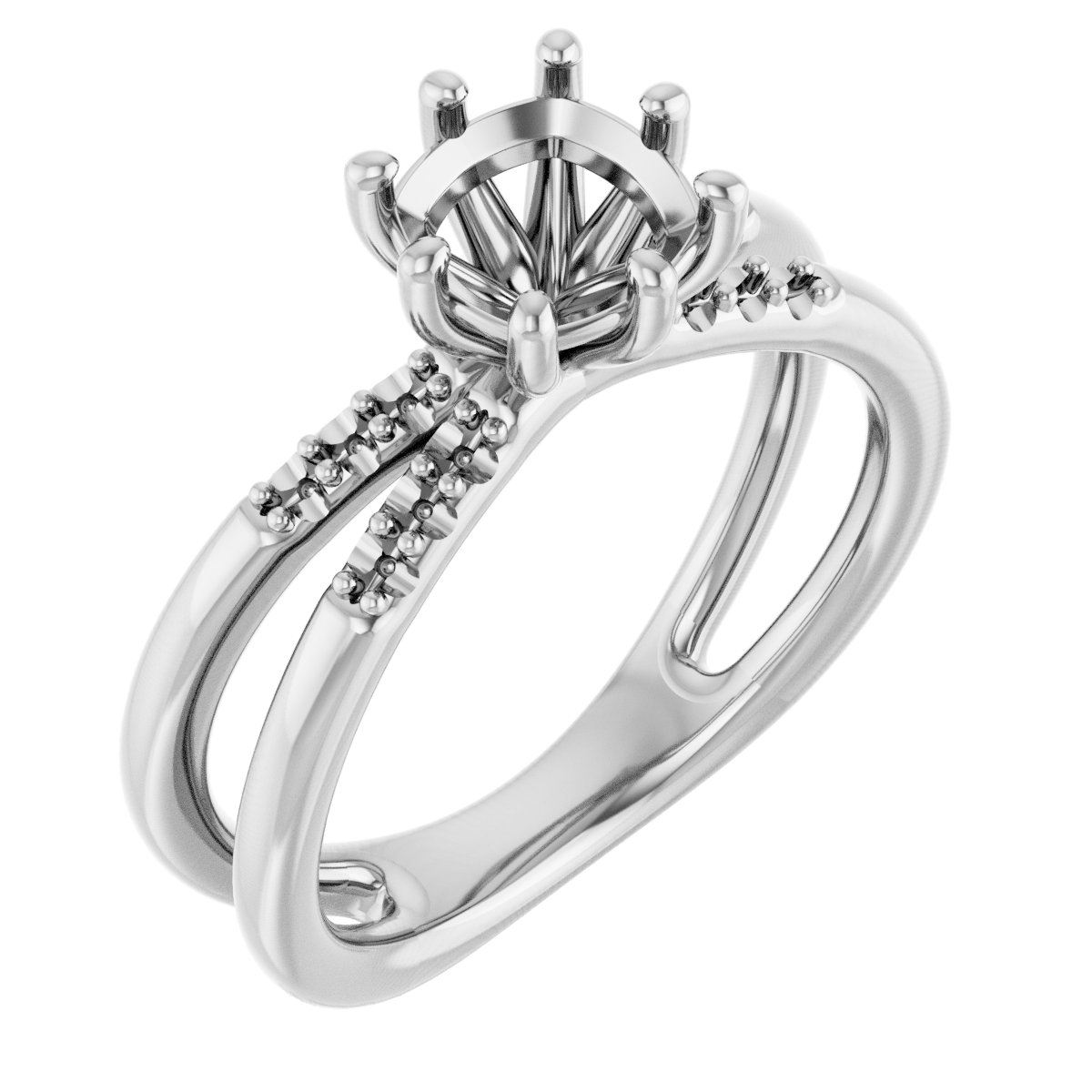 Accented Engagement Ring