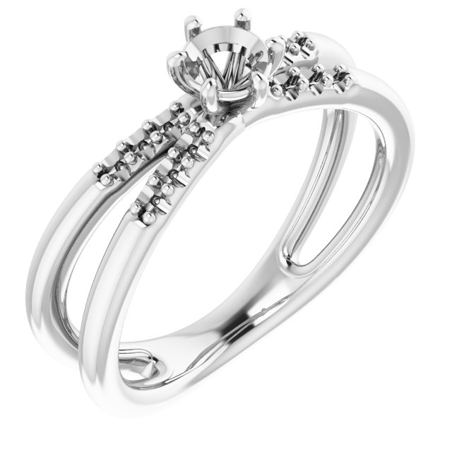 Accented Engagement Ring