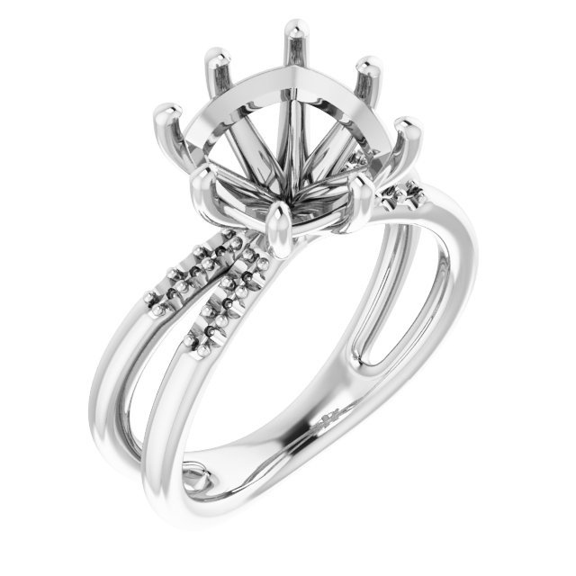 Accented Engagement Ring