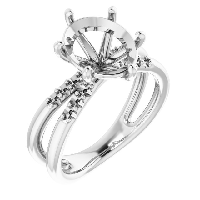 Accented Engagement Ring