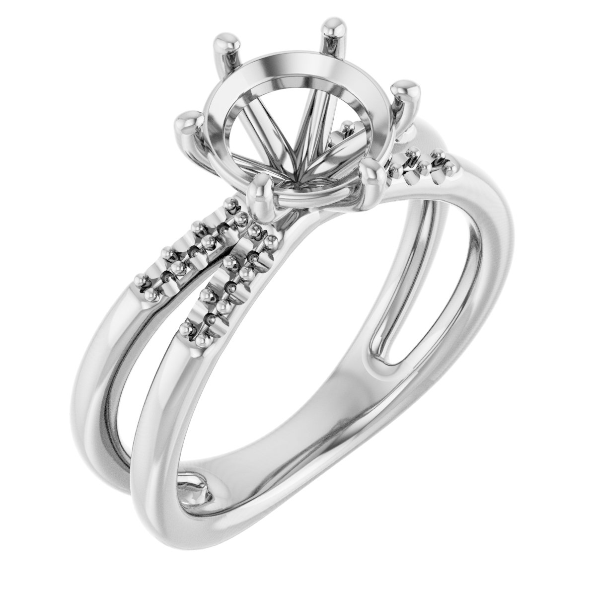 Accented Engagement Ring