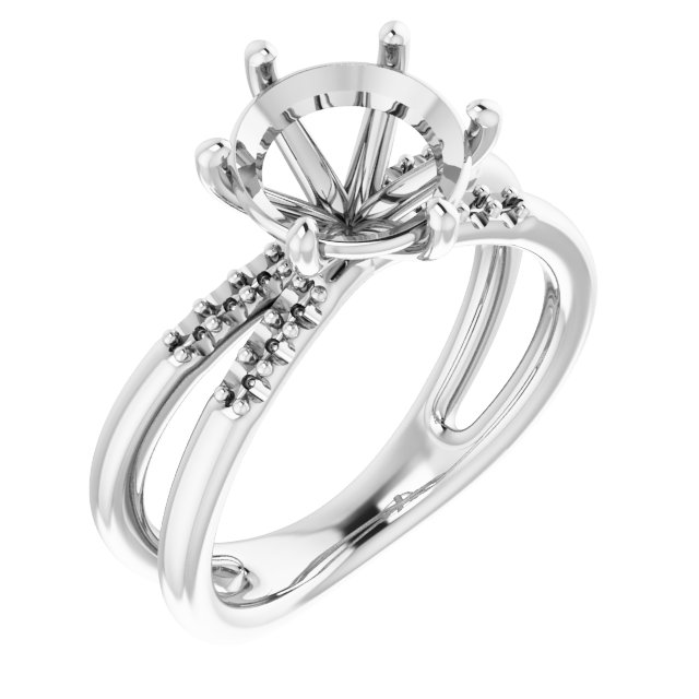 Accented Engagement Ring