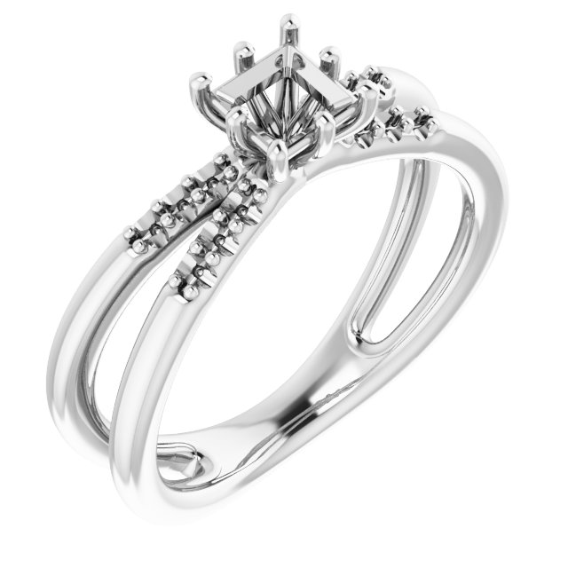 Accented Engagement Ring