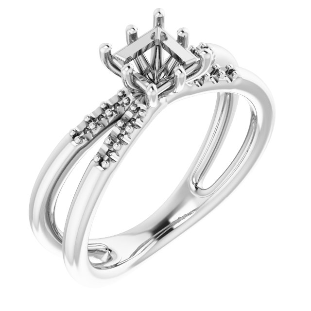Accented Engagement Ring