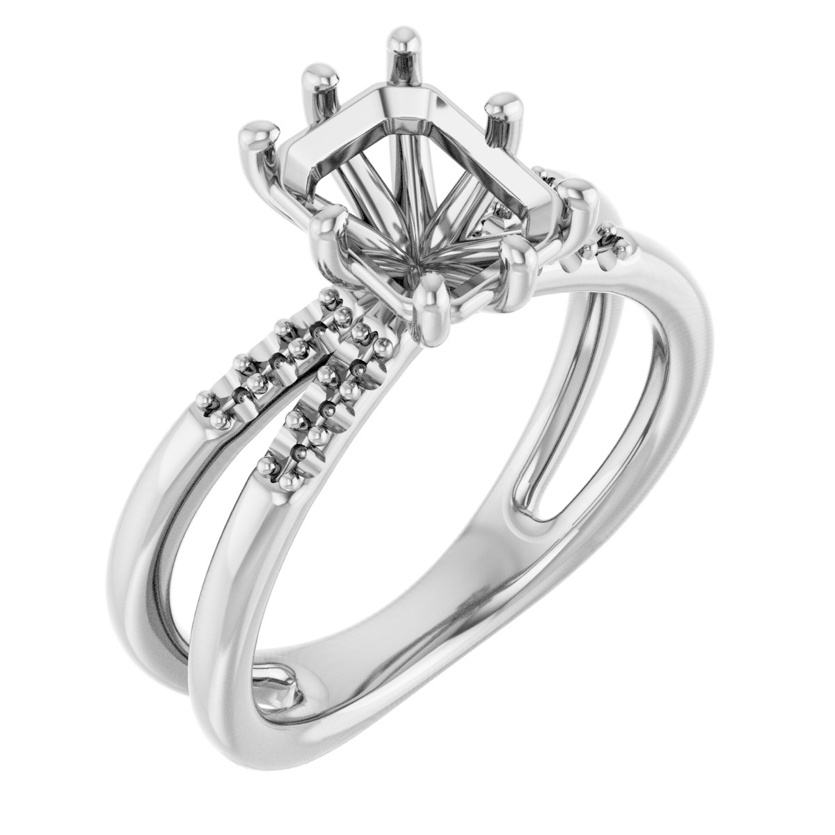 Accented Engagement Ring