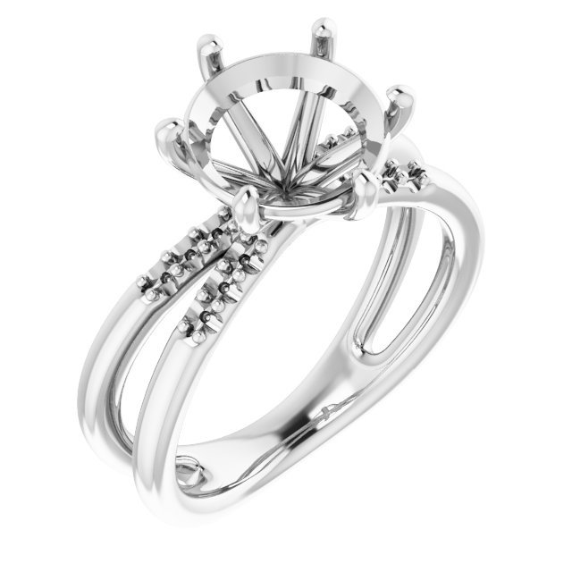 Accented Engagement Ring