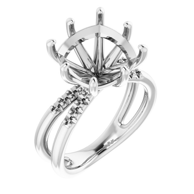 Accented Engagement Ring