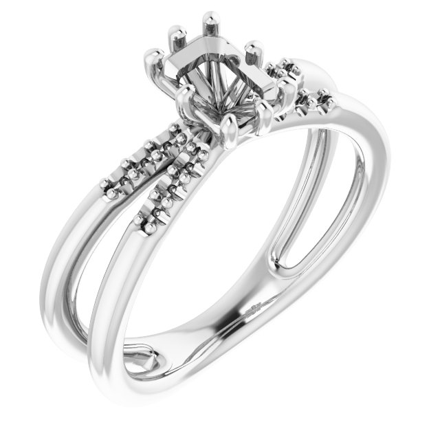Accented Engagement Ring