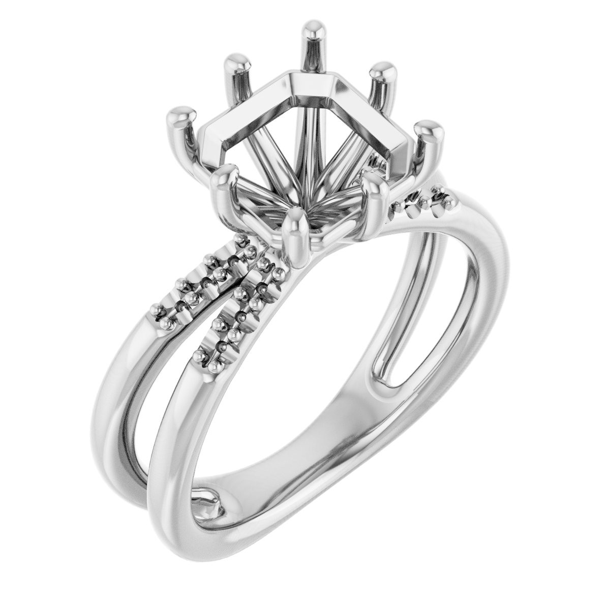 Accented Engagement Ring