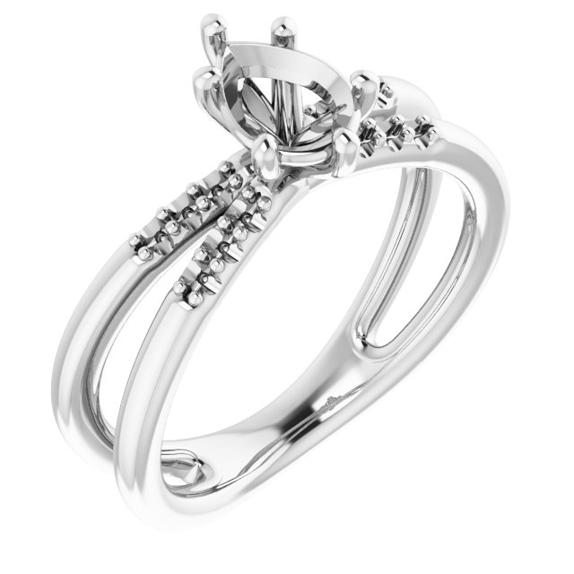 Accented Engagement Ring