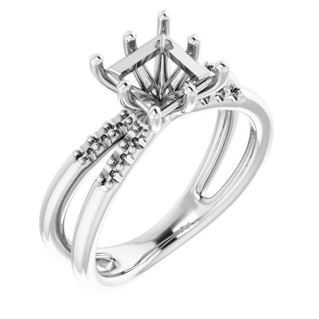 Accented Engagement Ring