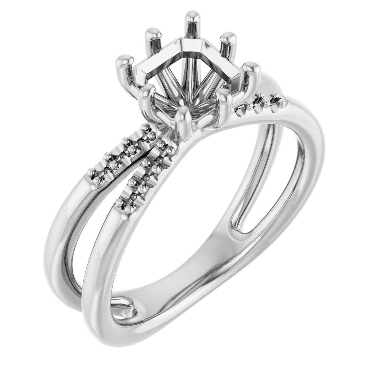 Accented Engagement Ring