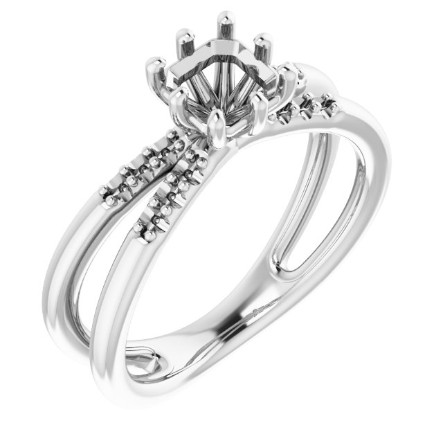Accented Engagement Ring