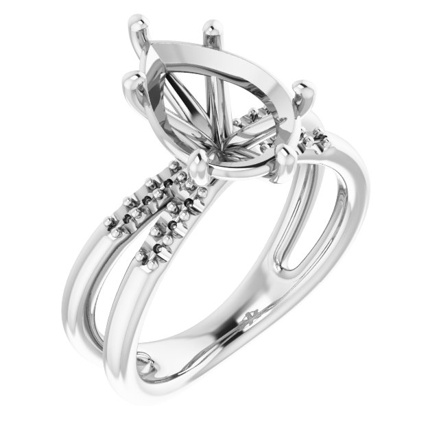 Accented Engagement Ring