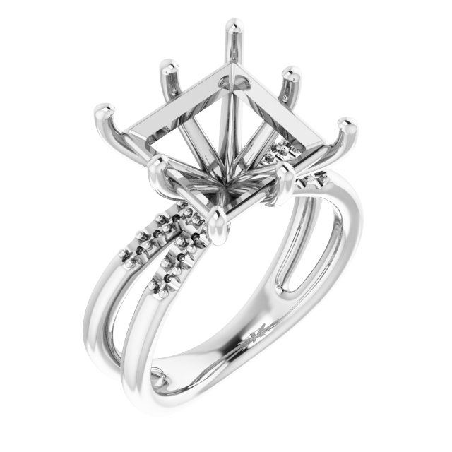 Accented Engagement Ring