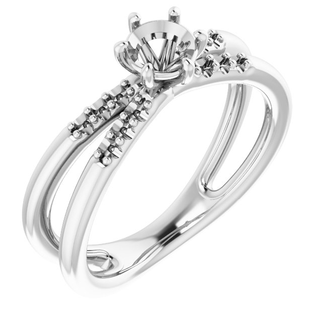 Accented Engagement Ring