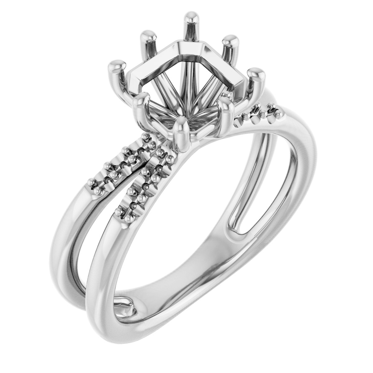 Accented Engagement Ring