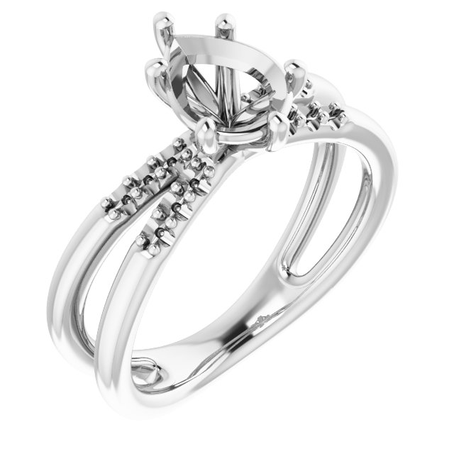 Accented Engagement Ring