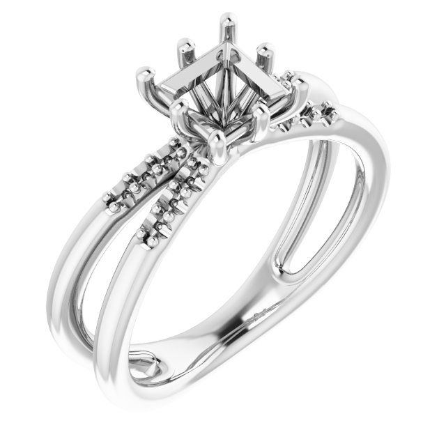 Accented Engagement Ring