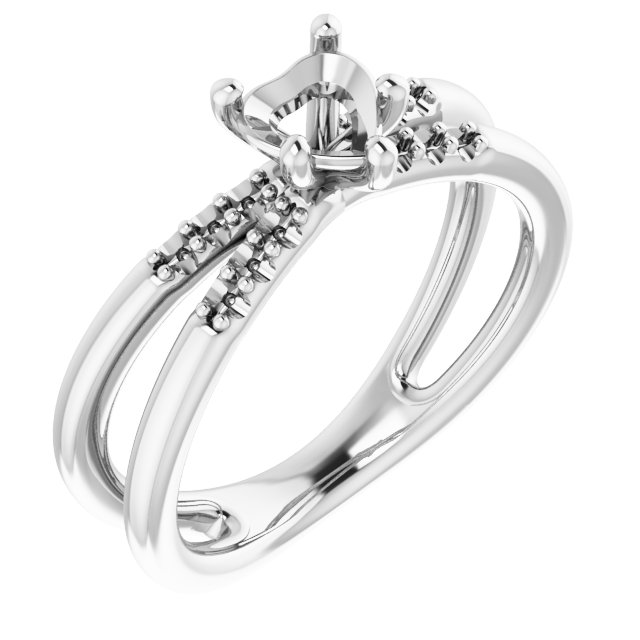 Accented Engagement Ring
