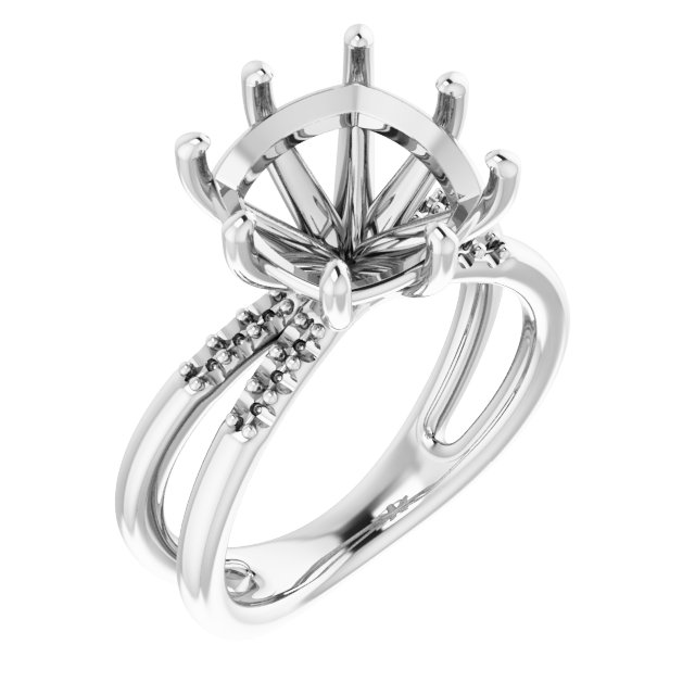 Accented Engagement Ring
