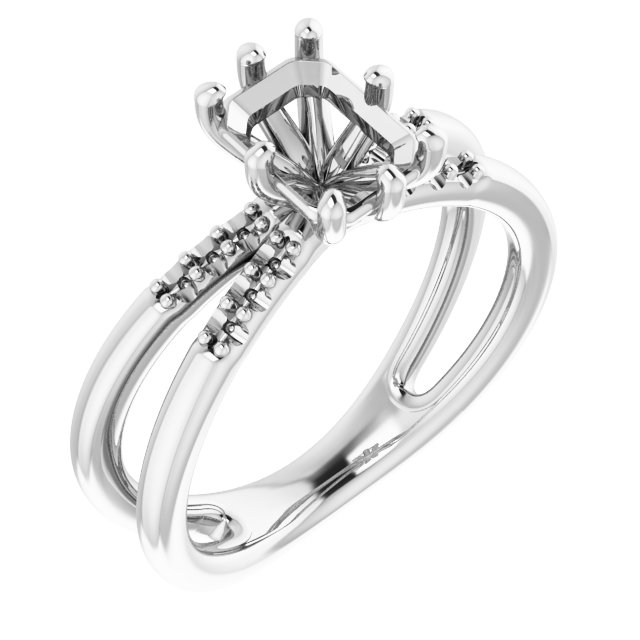 Accented Engagement Ring