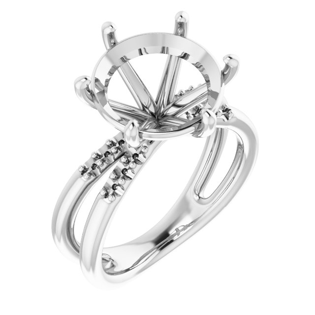 Accented Engagement Ring
