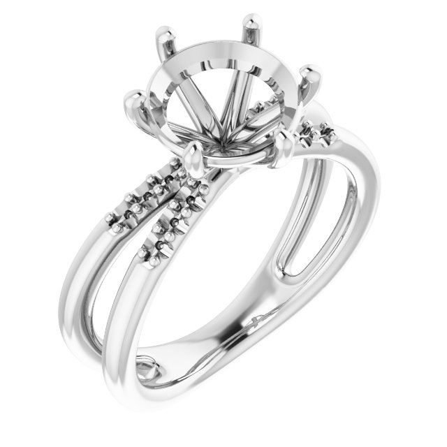 Accented Engagement Ring