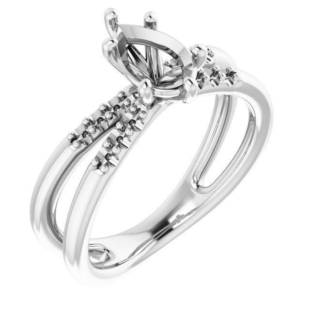Accented Engagement Ring