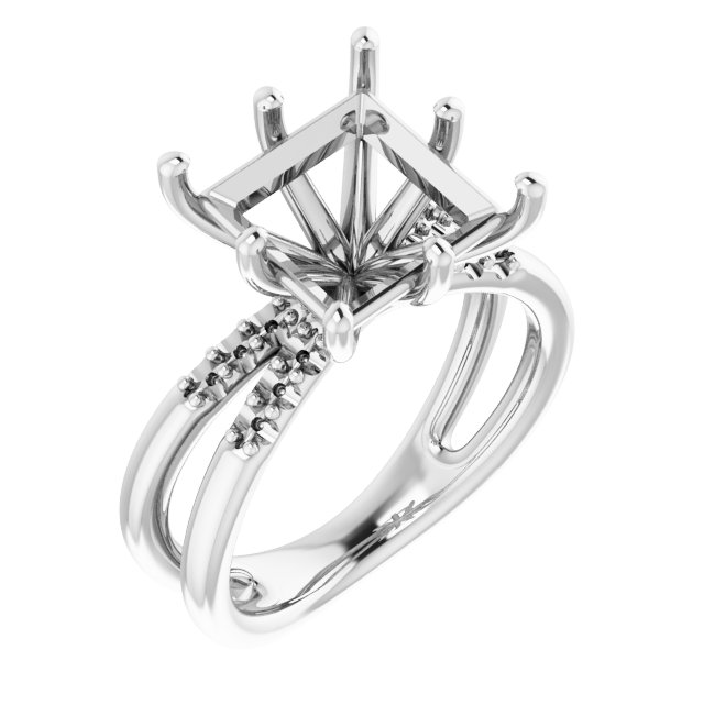 Accented Engagement Ring