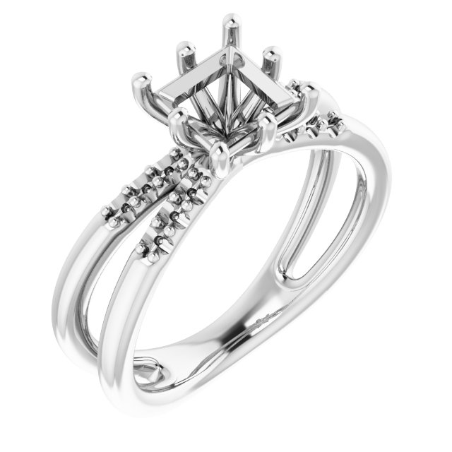 Accented Engagement Ring