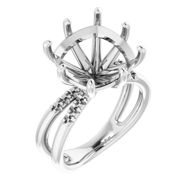 Accented Engagement Ring