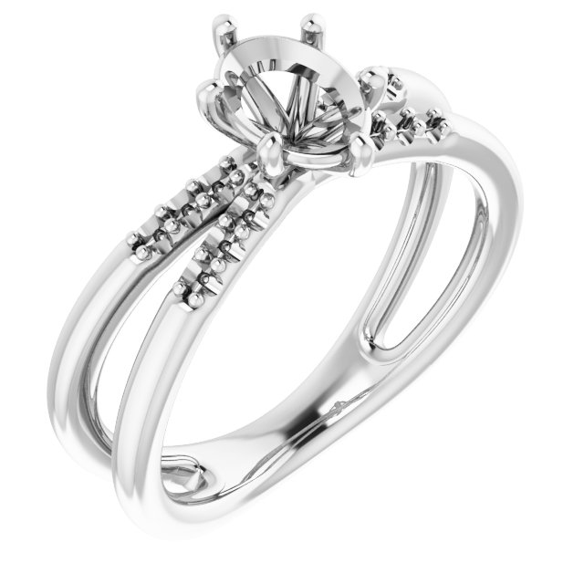Accented Engagement Ring