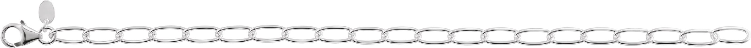 Alternative view of 4.7 mm Elongated Curb Chain – Sterling Silver