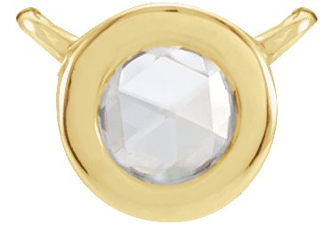 Rose-Cut Bezel-Set Necklace or Center