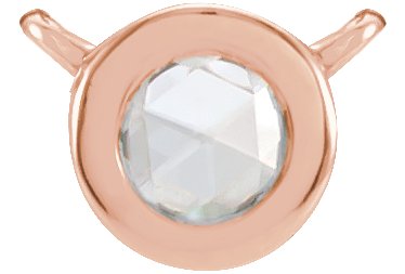 Rose-Cut Bezel-Set Necklace or Center