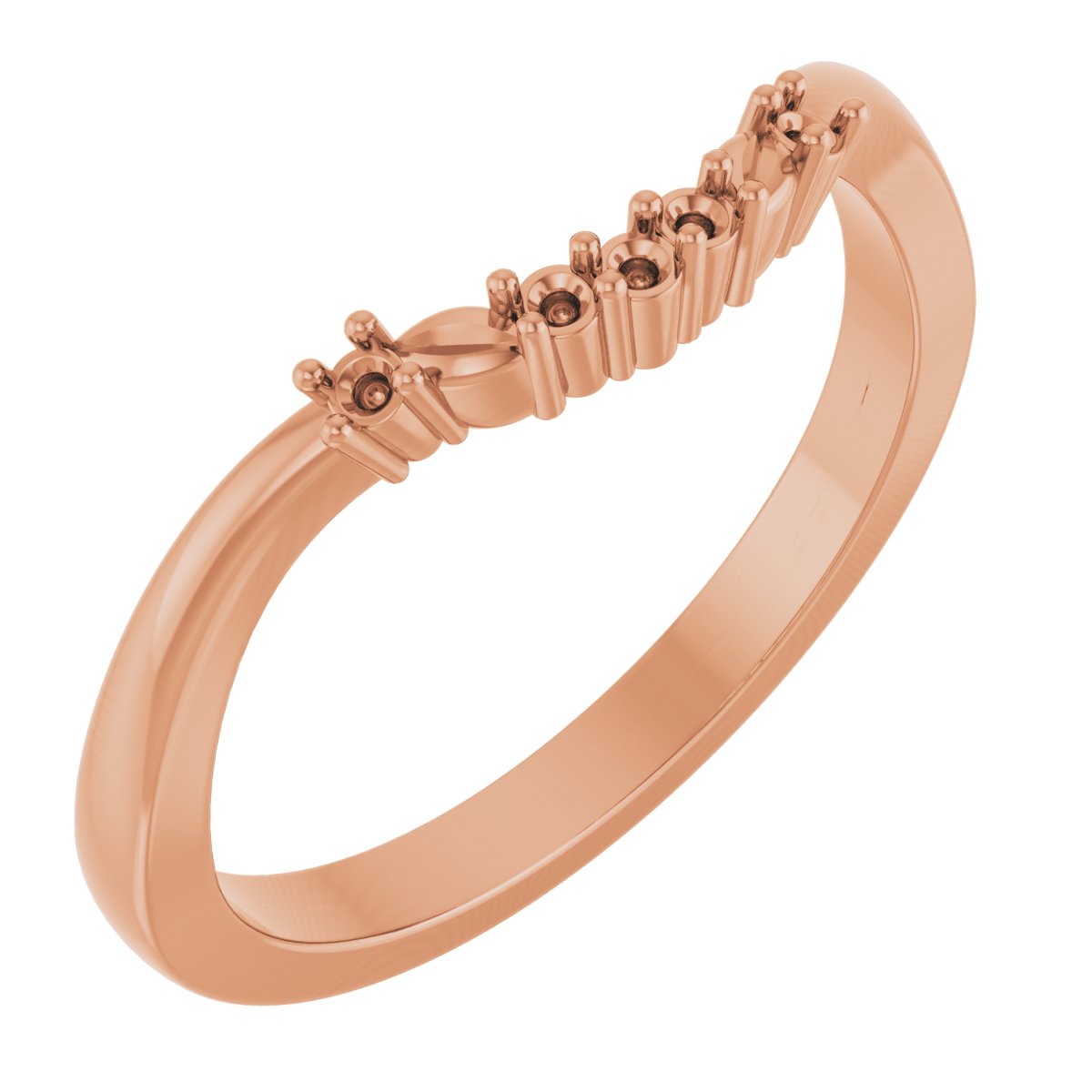 Accented Floral Engagement Ring or Band