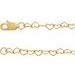 14K Yellow 3.2 mm Heart Cable 9